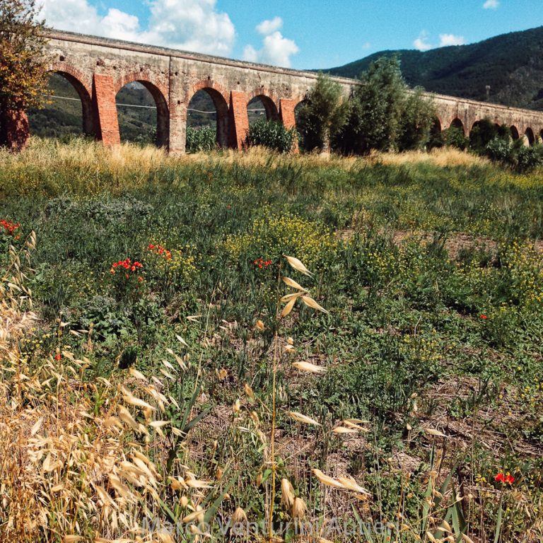 This is the aqueduct, from a vantage point that you can reach by foot or by bike — not by car